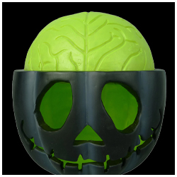 Brain Jack-O-Lantern