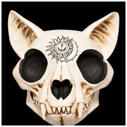 Cat Skull Statue