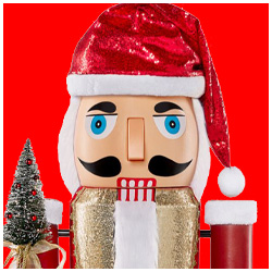 Collapsible Santa Nutcracker