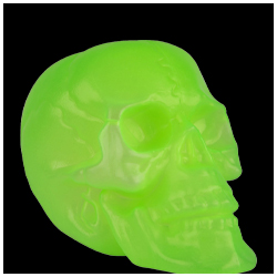 Glow-In-The-Dark Skull