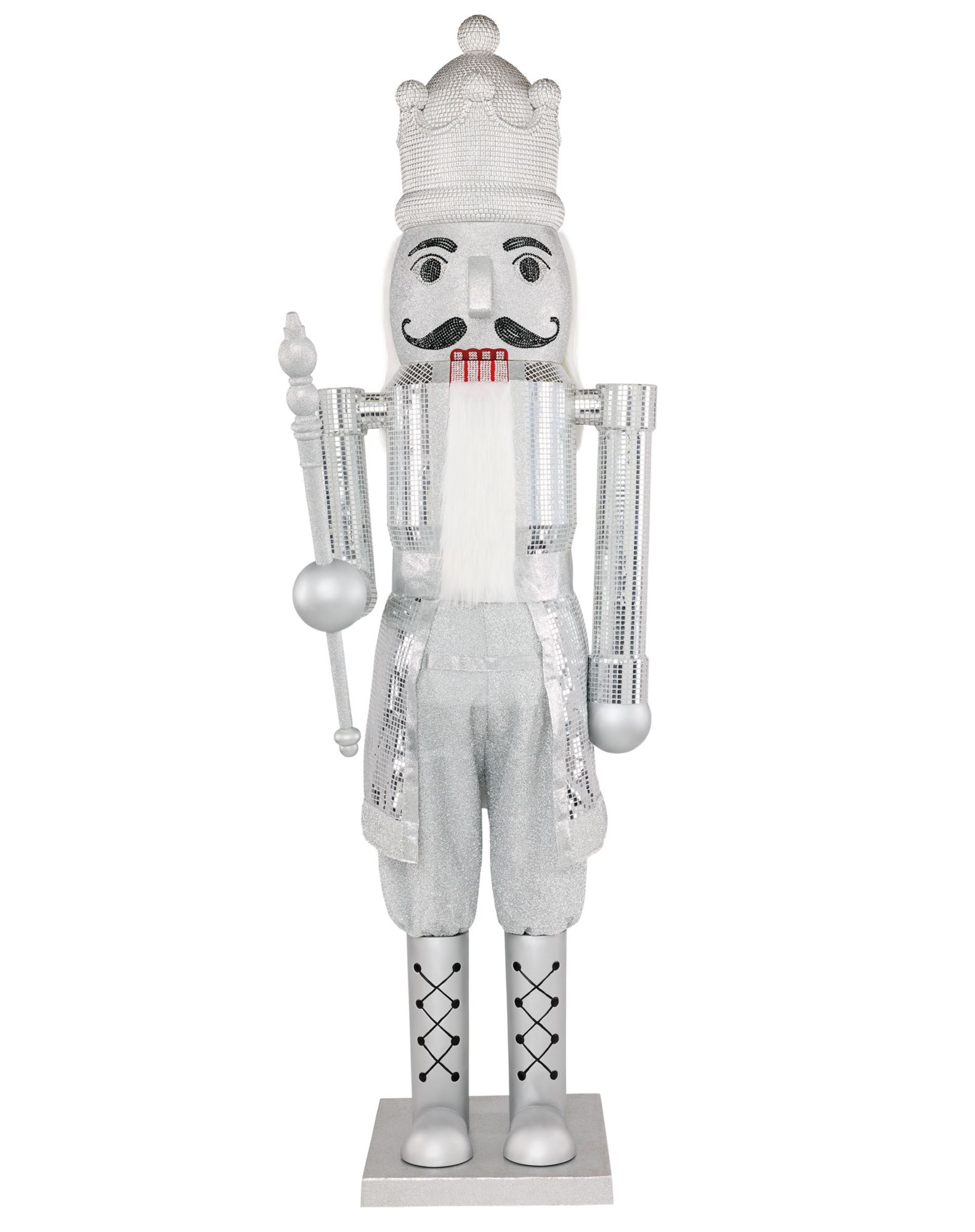 Silver Bling Nutcracker